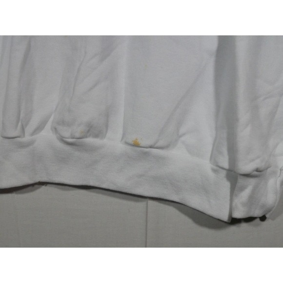 Vtg MC Energy Sportswear Sweatshirt Womens L White Embroidered USA Teddy Bear - Picture 9 of 11